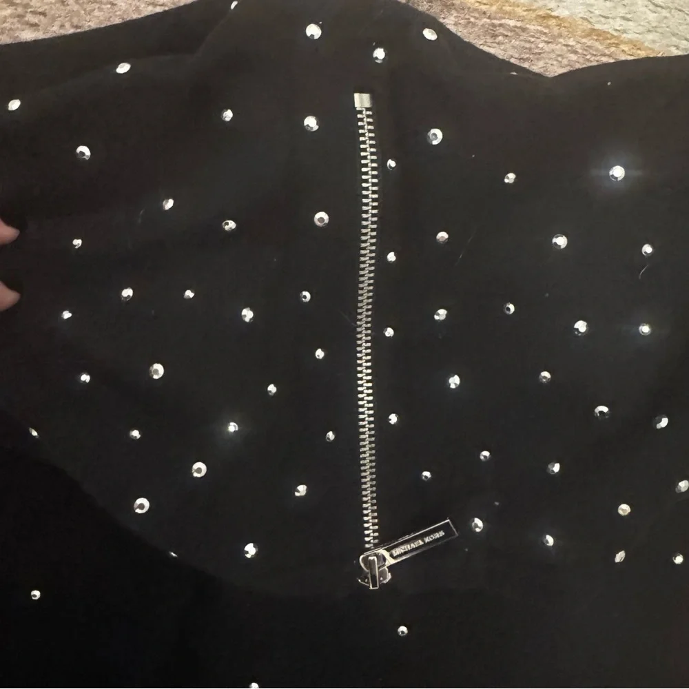 Michael Kors Black Dress with White Accents